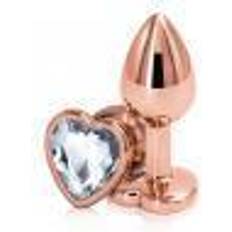 NS Novelties Seksspeeltjes NS Novelties Rear Assets Rose Gold Heart Small Clear Pink