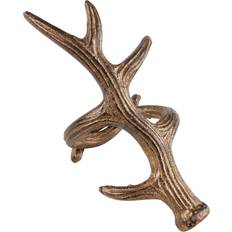 Copper Napkin Rings Saro Lifestyle Rustic With Antler Design, Set of 4 Napkin Ring