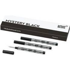 Montblanc Mystery Black Medium 3 Pack Small Rollerball Refills