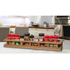 Spice Racks Witte Whitecap Teak Large Spice Rack