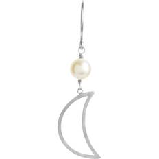 Stine A Bella Moon Earring - Silver/Pearl