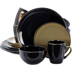 Black Dinner Sets Elama Cambridge Grand Dinner Set 16pcs