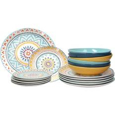 Servizi da Tavola Tognana Piatti 18 Pezzi Maya Porcellana Multicolor Servizio da Tavola