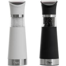 Non-Slip Spice Mills Ozeri Graviti Pro Salt Mill, Pepper Mill 8"