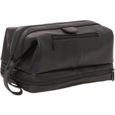 Black Toiletry Bags & Cosmetic Bags Amerileather Leather Toiletry Bag