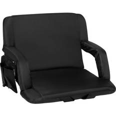 Camping Furniture Flash Furniture Extra Wide Black Reclining Stadium Arm Chair