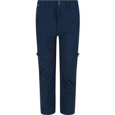 Escursionismo Pantaloni Regatta Pantaloni Highton Con Zip Bambini - Grigio/Blu