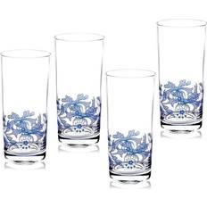 Blue Drink Glasses Spode Blue Italian Highballs, Set of 4 Drink Glass