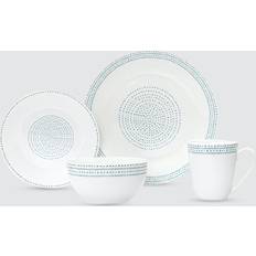 White dinnerware sets Godinger Stacatta 16-Pc. Dinnerware Set Dinner Set 16pcs