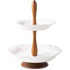 Juliska Berry & Thread Whitewash Tiered Stand Whitewash Cake Stand