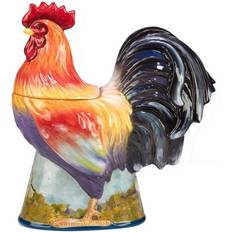 Dishwasher Safe Biscuit Jars Certified International Rooster Meadow 3-D Rooster 1-Piece Biscuit Jar