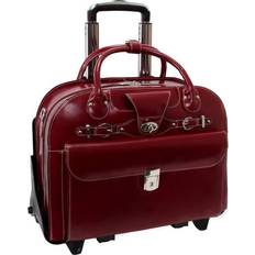 Red Briefcases McKlein Roseville Rolling Briefcase