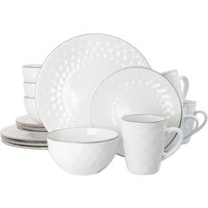 Kitchen Accessories Elama 16-piece Dinnerware Set Medici Pearl Dinner Set