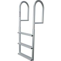 Combination Ladders DJV4 4-Step Stationary Dock Ladder Anodized Aluminum