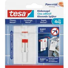 TESA Adjustable Adhesive Nail Tile Picture Hook 2pcs