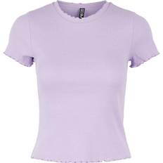 Pieces Milla Ss Short Tee - Lavendula