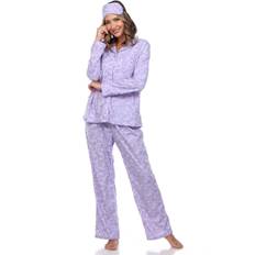 Purple - Women Pajamas White Mark Women's Pajama Set, 3-Piece