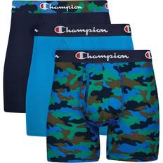 Camouflage - Men Men's Underwear Champion Men's 3-Pack Total Support Lightweight Stretch boxer Brief, XL, Multicolor