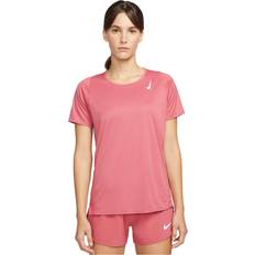 Löpning - Röda T-shirts Nike Dri Fit Race Short Sleeve T-shirt