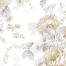 Wallpapers Galerie La Rosa Beige and Grey Floral Wallpaper