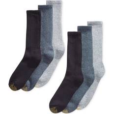 Goldtoe Men's 6-Pack Athletic Crew Extended Socks