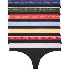 Clothing Calvin Klein One Cotton 7-pack Thong - Black