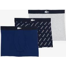 Lacoste Men's Underwear Lacoste Men Pack Cotton Stretch Print Boxer Briefs Chine