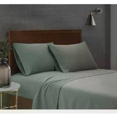 Bed Linen London Fog Garment Wash Bed Sheet Green (259.08x175.26)