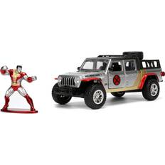 Car for kids Jada Marvel 1:32 2020 Jeep Gladiator Die-cast Car with Colossus Figure, Toys for Kids and Adults