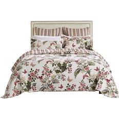 Greenland Home Fashions Butterflies Quilts White (223.52x172.72cm)