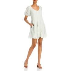 Rebecca Taylor Tiered Mini Dress - Aloe