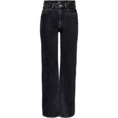 Juicy Wide Leg Jeans - Black Denim