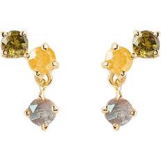Pdpaola Juno Earrings - Gold/Multicolour