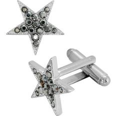 Crystal Cufflinks 1928 Jewelry Silver-Tone Crystal Star Cufflinks