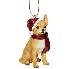 Design Toscano Christmas Ornaments Xmas Chihuahua Holiday Dog Ornaments Figurine