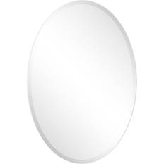 Spiegels Empire Art Direct Frameless Beveled Oval Wall Mirror