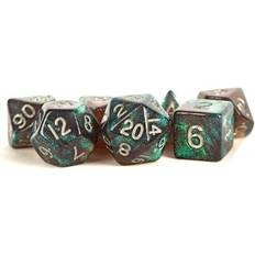 MDG Poly Acrylic Dice Set 16mm w/ Silver No. (Stardust Gray)