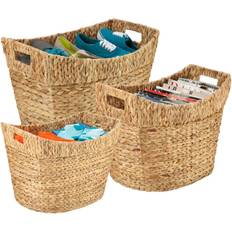 Honey Can Do 3pc Nesting Natural L Basket