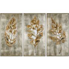 Uttermost Leaves 3-Pc. Modern Wall Framed Art