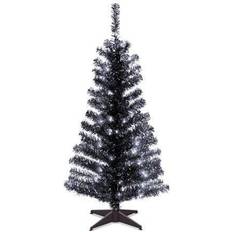 National Tree Company 4ft Tinsel Artificial Pencil with Lights Christmas Tree 121.9cm