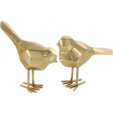 Interior Details CosmoLiving by Cosmopolitan Gold Modern Bird Sculpture Set Michaels Gold Figurine