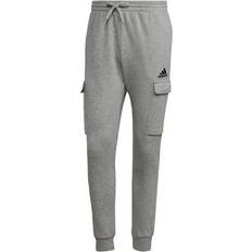 Cargo joggers adidas Essentials Fleece Regular Tapered Cargo Joggers - Grey/White