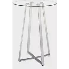 Glass - Silver Bar Tables Zuo Lemon Bar Table 43"