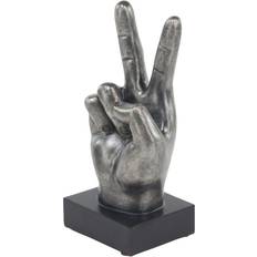 Stone Interior Details Stella & Eve Hand Sign Sculpture Table Decor, Grey, Medium Medium