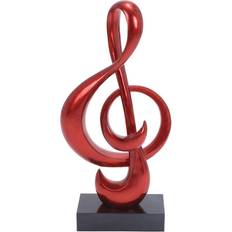 Red Figurines Ridge Road Décor Treble Clef Figurine 33"