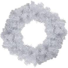 Northlight White Crystal Spruce Artificial Christmas Wreath 20-Inch Unlit