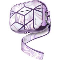 Headphones i-Blason Cosmo Case for Apple AirPods Pro, Marble Purple (AirPodsPro2019-Cosmo-Ameth) Purple