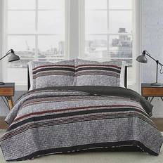 Twin XL Quilts London Fog Warren Quilts Gray (228.6x172.72)