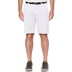 PGA tour Men's Flat Front Active Waistband Shorts - Silver Lining White