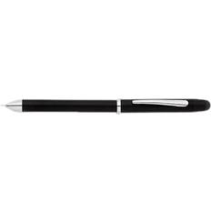 Black barrel Tech3 Retractable Ballpoint Pen, Black Barrel, Black/Red Ink, Medium Point